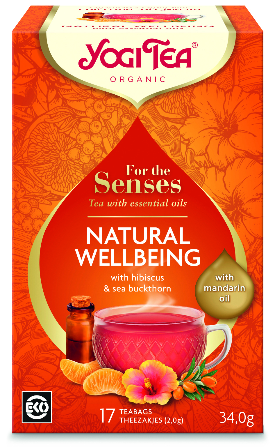 Yogi thé Pour les Sens Bien-être naturel bio 17 sachets